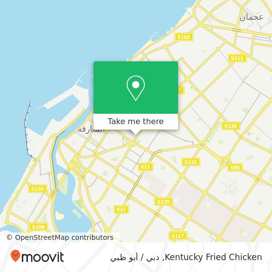 خريطة Kentucky Fried Chicken