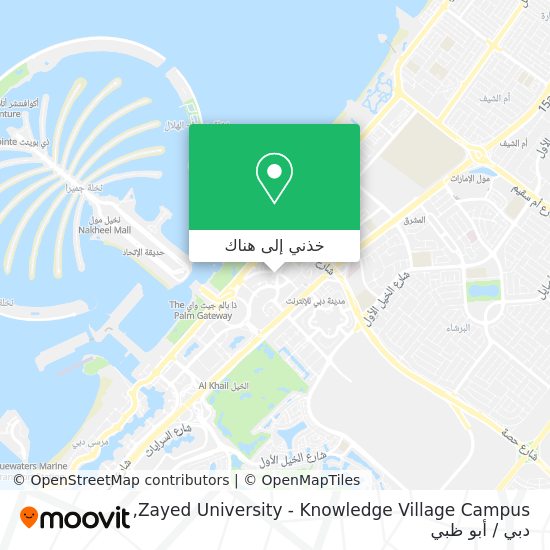 خريطة Zayed University - Knowledge Village Campus