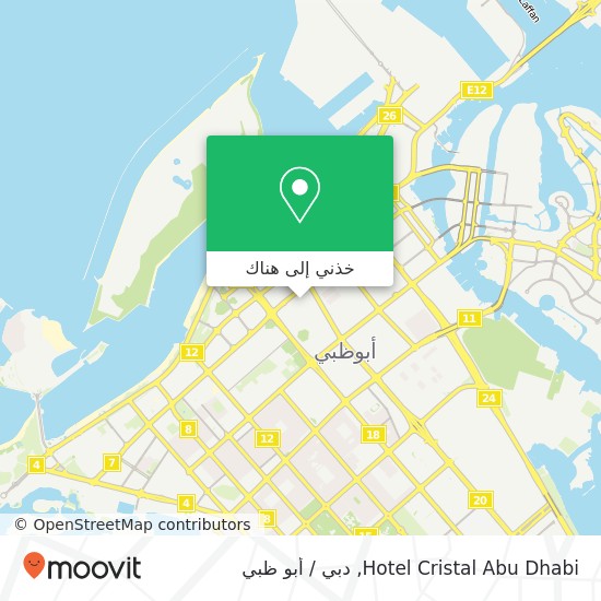 خريطة Hotel Cristal Abu Dhabi
