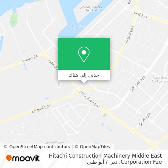 خريطة Hitachi Construction Machinery Middle East Corporation Fze