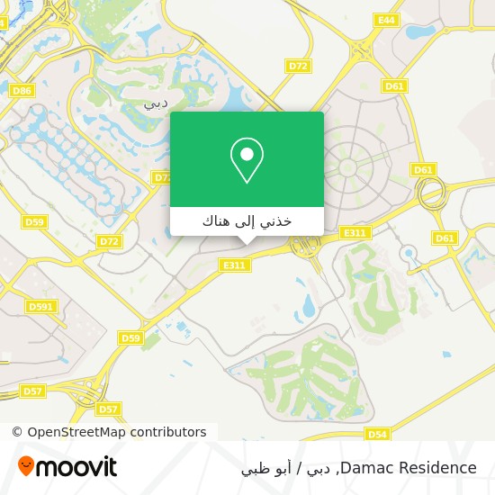 خريطة Damac Residence