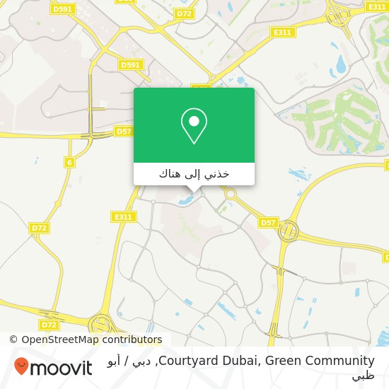 خريطة Courtyard Dubai, Green Community