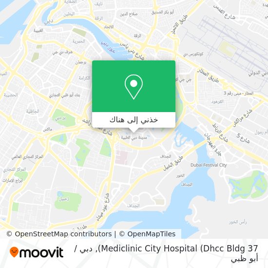 خريطة Mediclinic City Hospital (Dhcc Bldg 37)