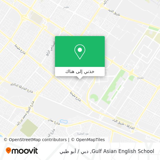 خريطة Gulf Asian English School