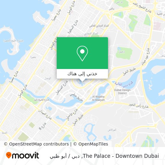 خريطة The Palace - Downtown Dubai