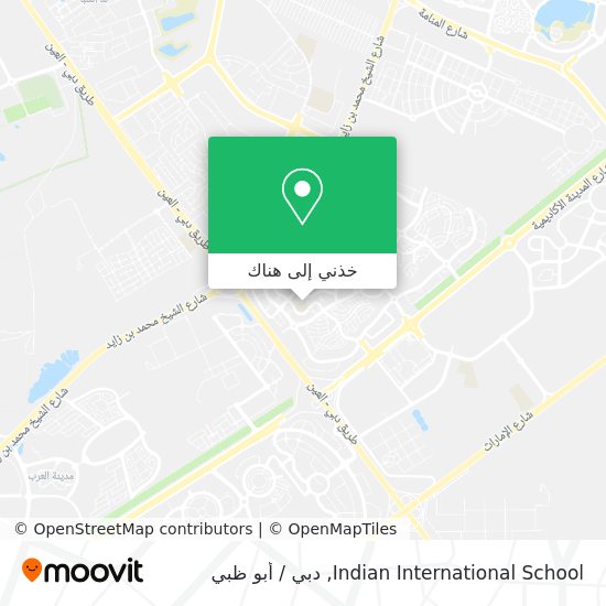 خريطة Indian International School