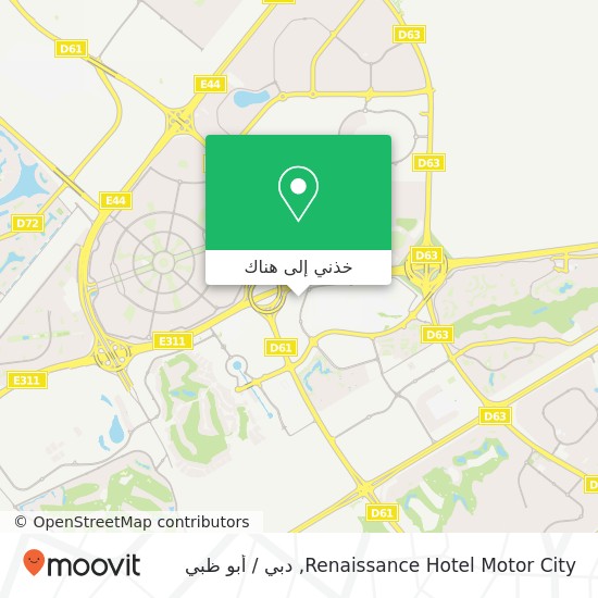 خريطة Renaissance Hotel Motor City