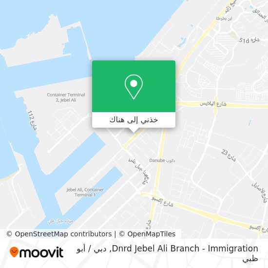 خريطة Dnrd Jebel Ali Branch - Immigration