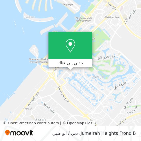 خريطة Jumeirah Heights Frond B