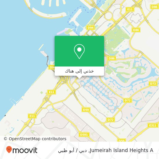 خريطة Jumeirah Island Heights A