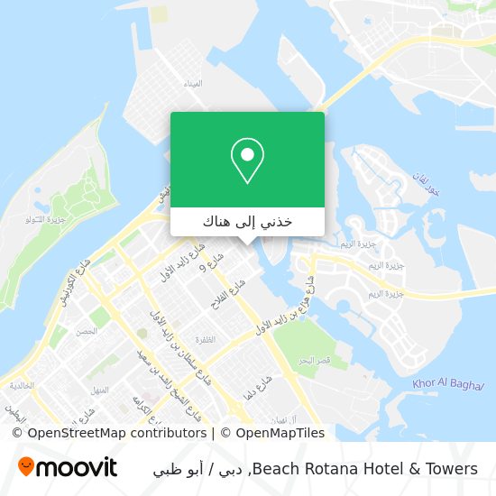 خريطة Beach Rotana Hotel & Towers