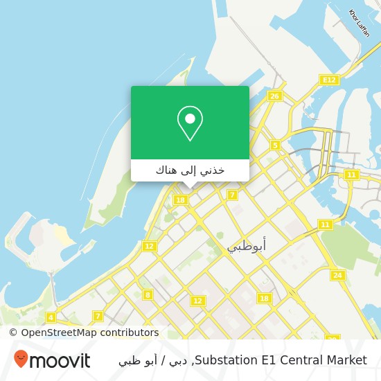 خريطة Substation E1 Central Market