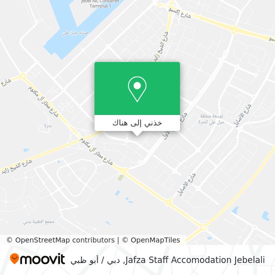 خريطة Jafza Staff Accomodation Jebelali