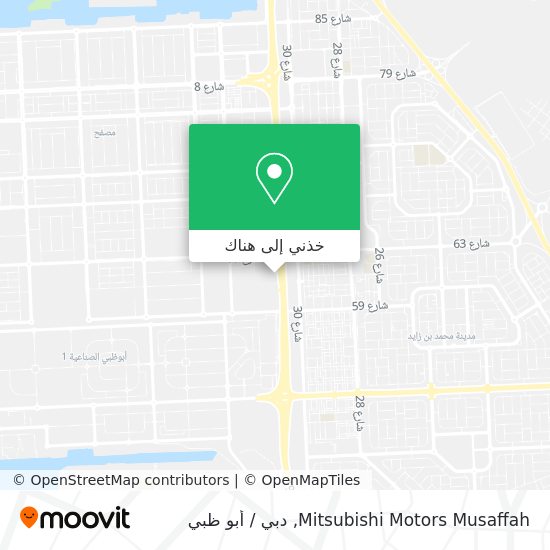 خريطة Mitsubishi Motors Musaffah