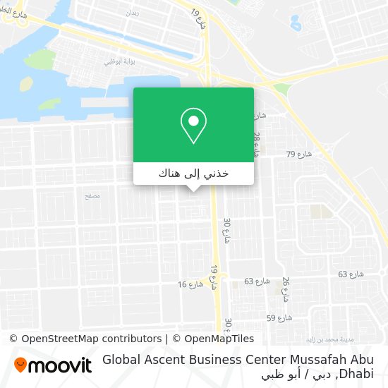 خريطة Global Ascent Business Center Mussafah Abu Dhabi