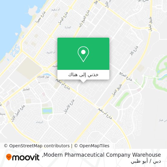 خريطة Modern Pharmaceutical Company Warehouse