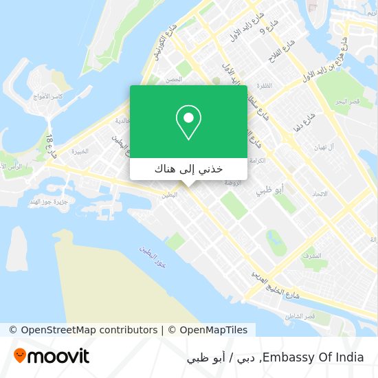 خريطة Embassy Of India