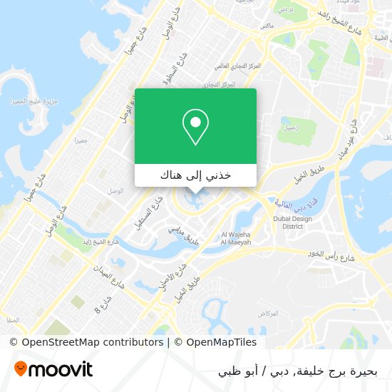 خريطة بحيرة برج خليفة