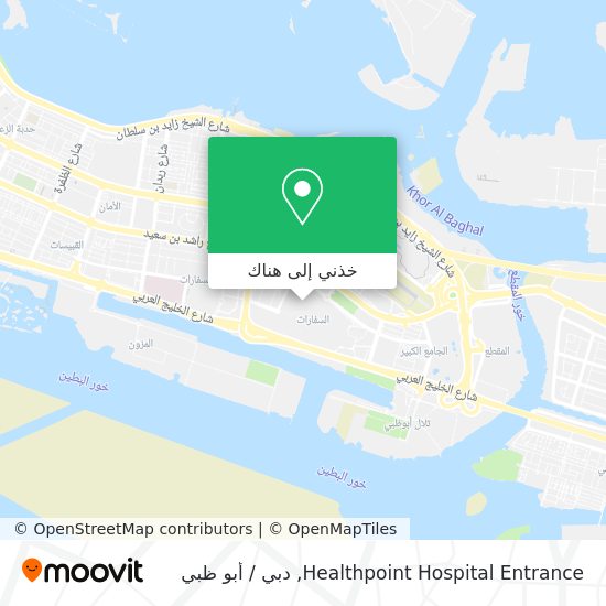 خريطة Healthpoint Hospital Entrance