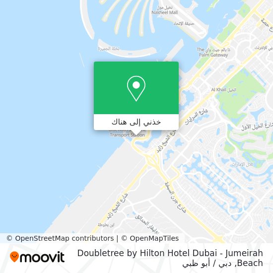 خريطة Doubletree by Hilton Hotel Dubai - Jumeirah Beach