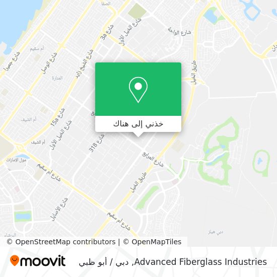 خريطة Advanced Fiberglass Industries