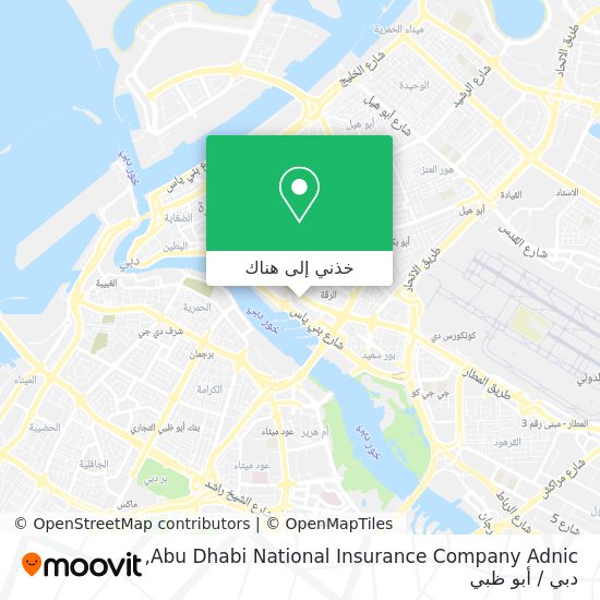 خريطة Abu Dhabi National Insurance Company Adnic