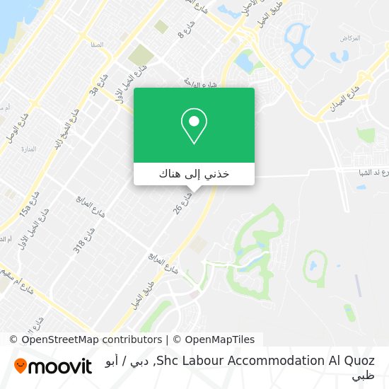 خريطة Shc Labour Accommodation Al Quoz