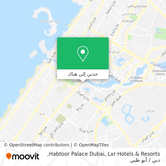 خريطة Habtoor Palace Dubai, Lxr Hotels & Resorts