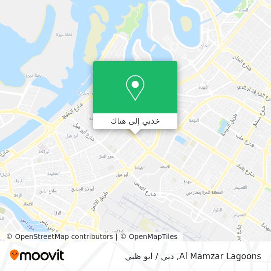 خريطة Al Mamzar Lagoons