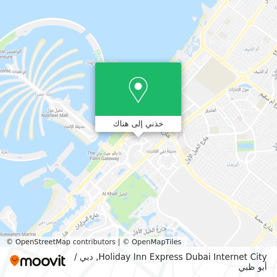 خريطة Holiday Inn Express Dubai Internet City