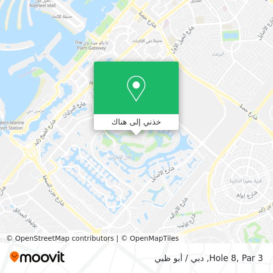 خريطة Hole 8, Par 3