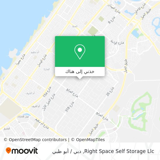 خريطة Right Space Self Storage Llc