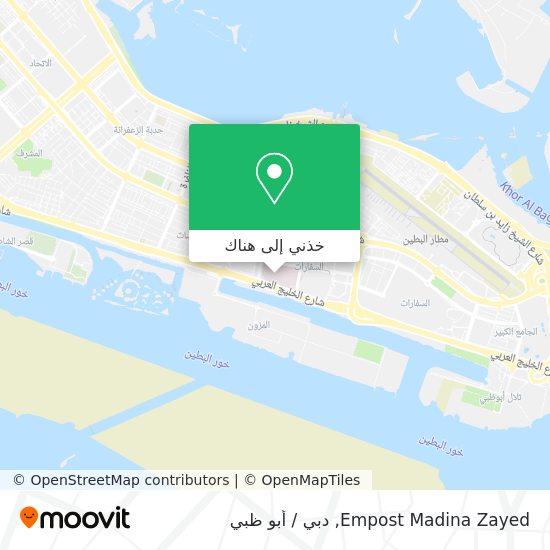 خريطة Empost Madina Zayed