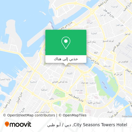خريطة City Seasons Towers Hotel