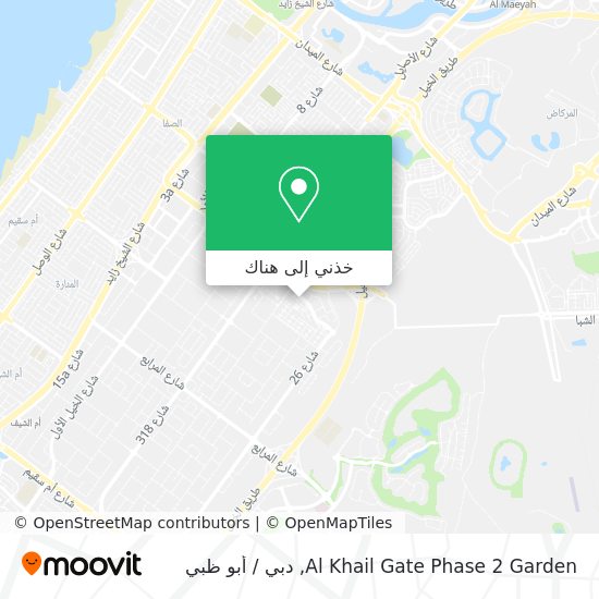 خريطة Al Khail Gate Phase 2 Garden