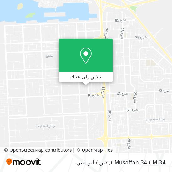 خريطة Musaffah 34 ( M 34 )