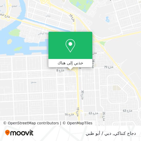 خريطة دجاج كنتاكي