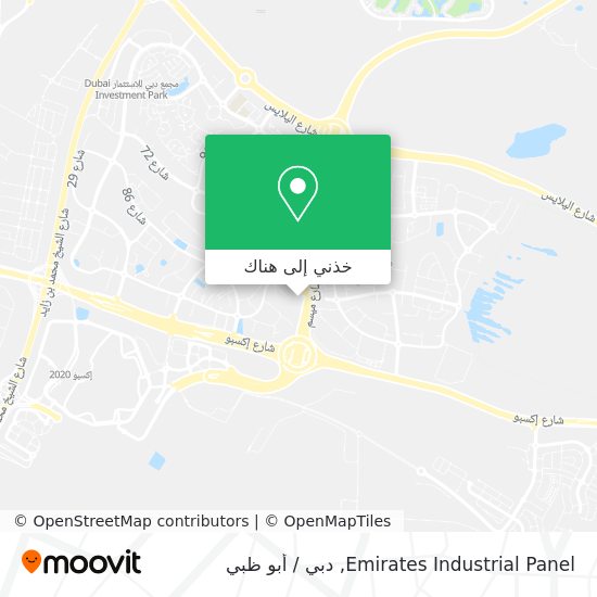 خريطة Emirates Industrial Panel