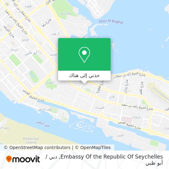 خريطة Embassy Of the Republic Of Seychelles