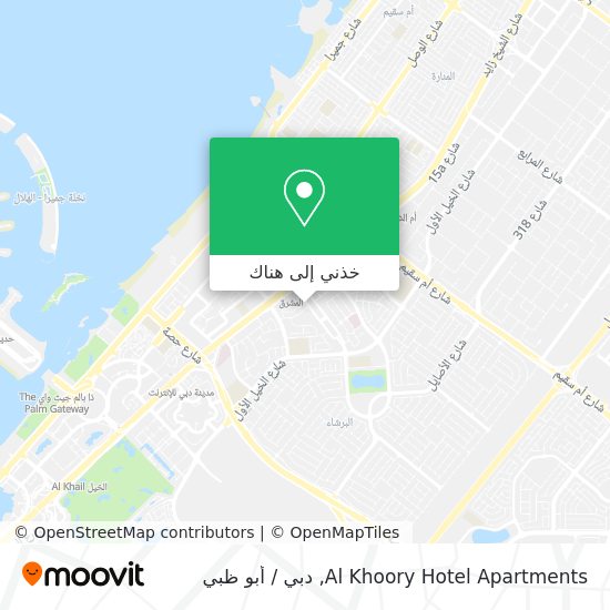 خريطة Al Khoory Hotel Apartments