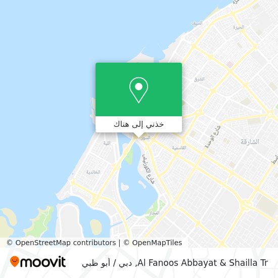 خريطة Al Fanoos Abbayat & Shailla Tr