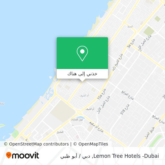 خريطة Lemon Tree Hotels -Dubai