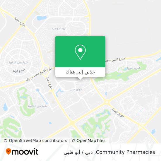 خريطة Community Pharmacies