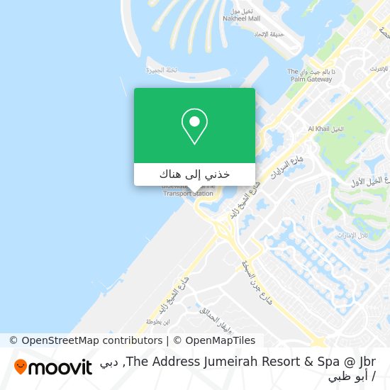 خريطة The Address Jumeirah Resort & Spa @ Jbr