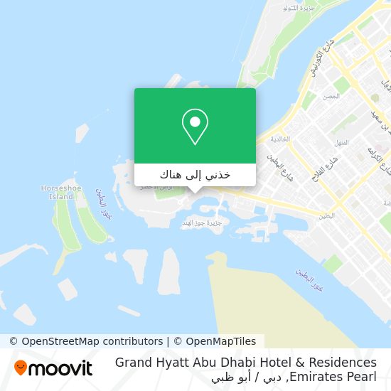 خريطة Grand Hyatt Abu Dhabi Hotel & Residences Emirates Pearl