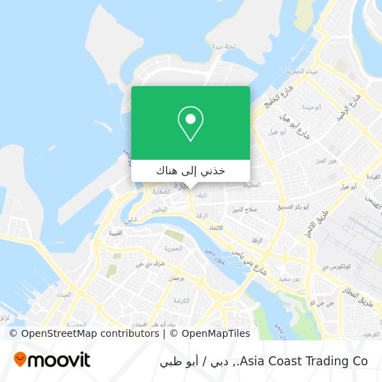 خريطة Asia Coast Trading Co.