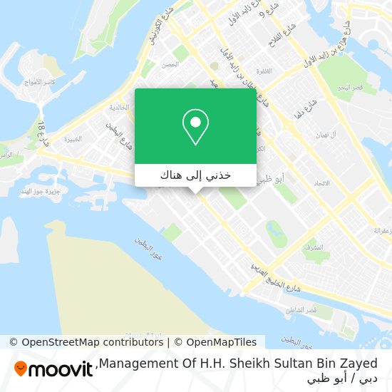 خريطة Management Of H.H. Sheikh Sultan Bin Zayed
