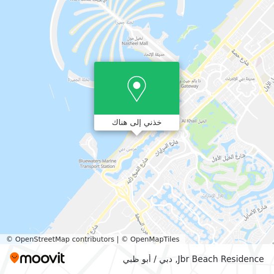 خريطة Jbr Beach Residence