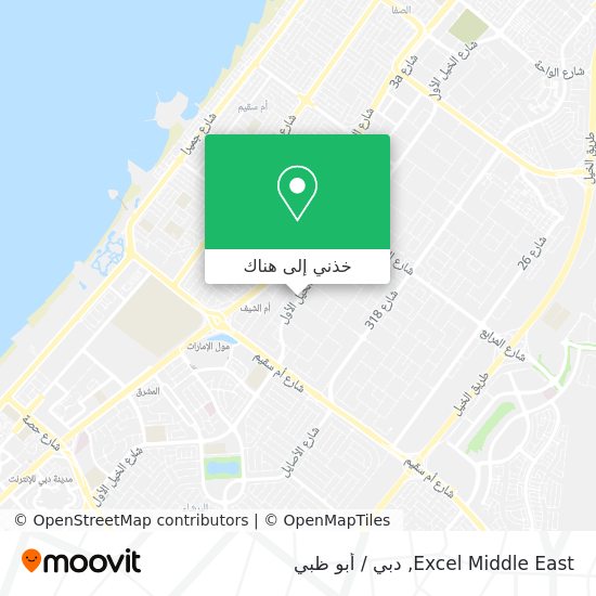 خريطة Excel Middle East