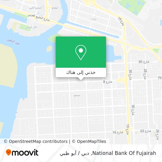 خريطة National Bank Of Fujairah